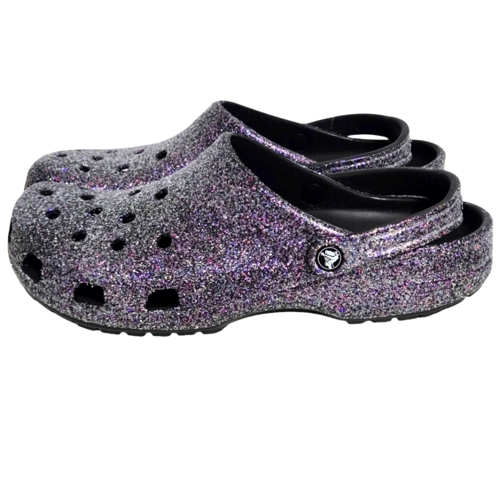 Crocs Unisex-Adult Classic Sparkly Clogs, Metallic and Glitter Shoes Clog